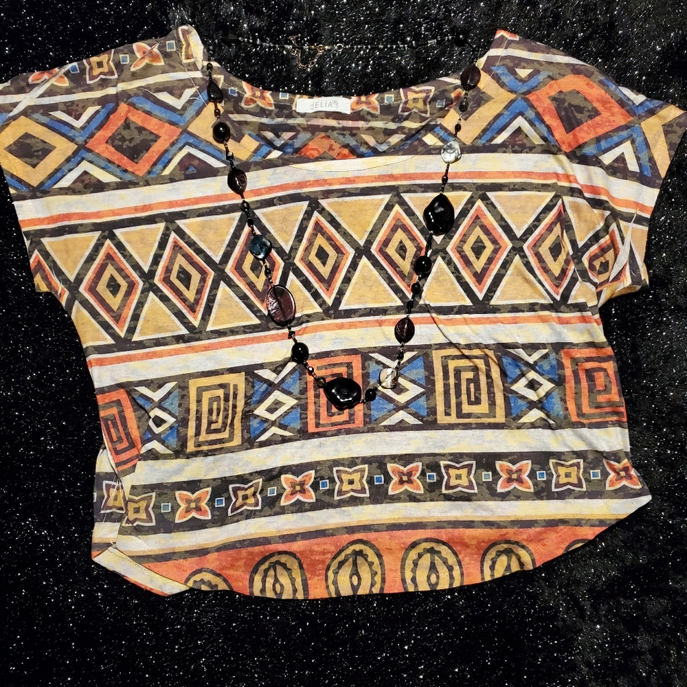 dELiA*s Printed Crop Top
